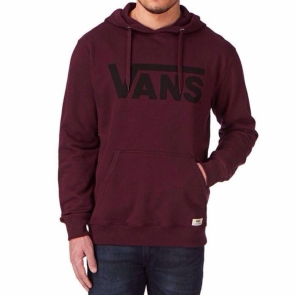 maroon vans sweatshirt
